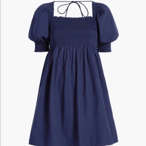 Hill House Dresses & Skirts - Hill House Athena Linen Nap Dress Navy Blue XS